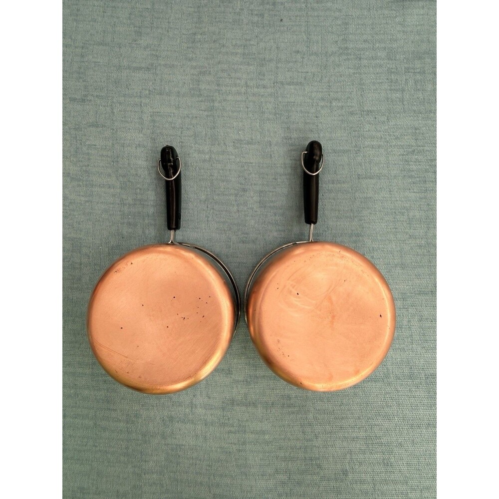 REVERE WARE #562 BUTTER SAUCE Pan Copper Bottom Measure Cup Lot Of 2